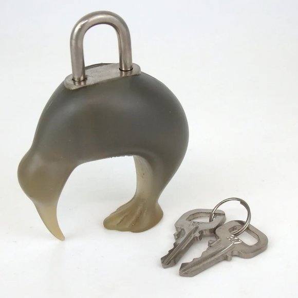 Authentic LOUIS VUITTON louis vuitton cup kiwi Padlock rubber/metal